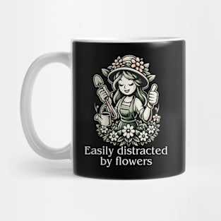 Easily Distracted By Flowers Mug